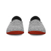 mahabis classic in light grey x sedona red