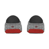 mahabis classic in light grey x sedona red