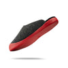 mahabis curve mule in larvik dark grey x sahara red