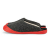 mahabis curve mule in larvik dark grey x sahara red
