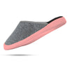 mahabis curve mule in larvik light grey x calpe blush