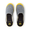 mahabis curve mule in larvik light grey x yellow