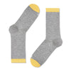 mahabis socks in larvik light grey x yellow