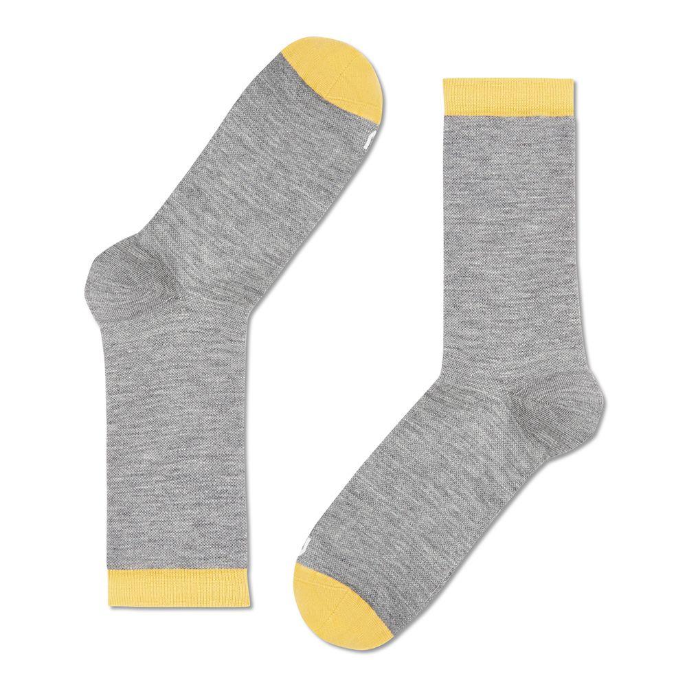mahabis socks in larvik light grey x yellow